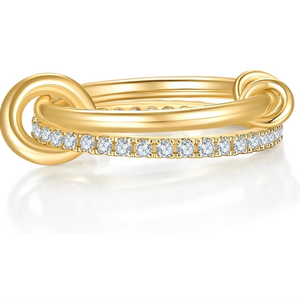 Elegant Gold and Silver Women's Ring